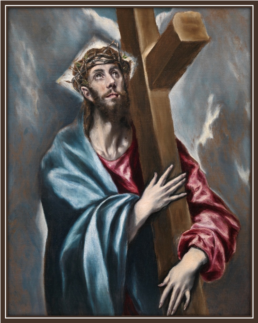 Jesus carries his cross