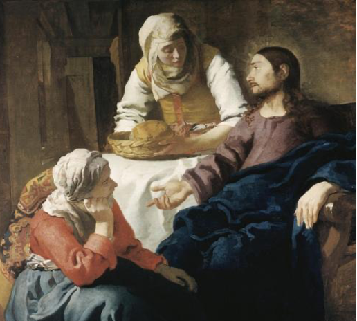 Jesus with Martha and Mary